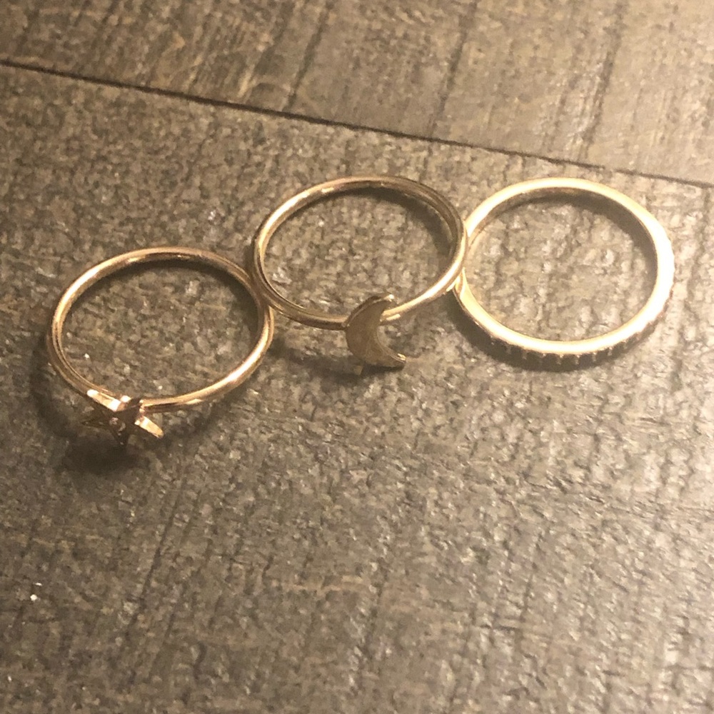 Gold Plated Ring Set